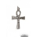 Pendentif Croix Ankh argentée