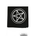 Tapis noir 80 x 80 cm Pentacle